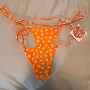 Kulani Kinis Thong Side Tie Wondering Stars Bikini Bottom